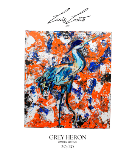 Luís Leão Art - Grey Heron 20:20