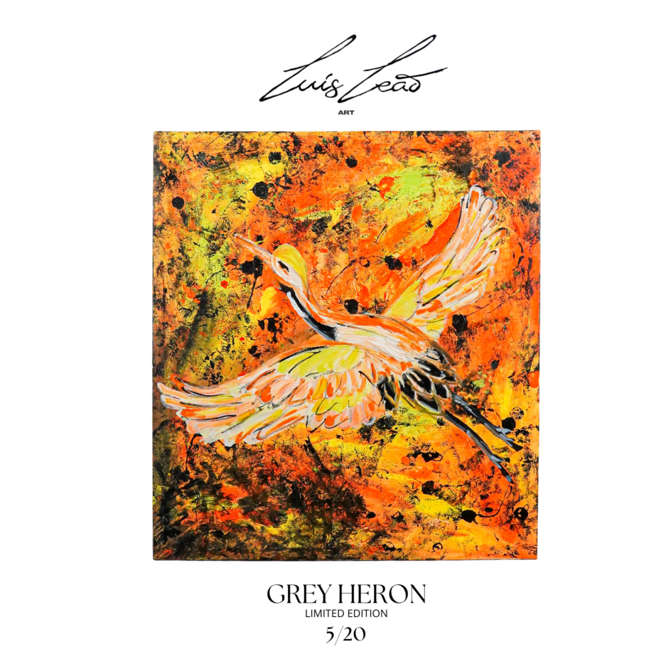 Luís Leão Art - Grey Heron 5:20